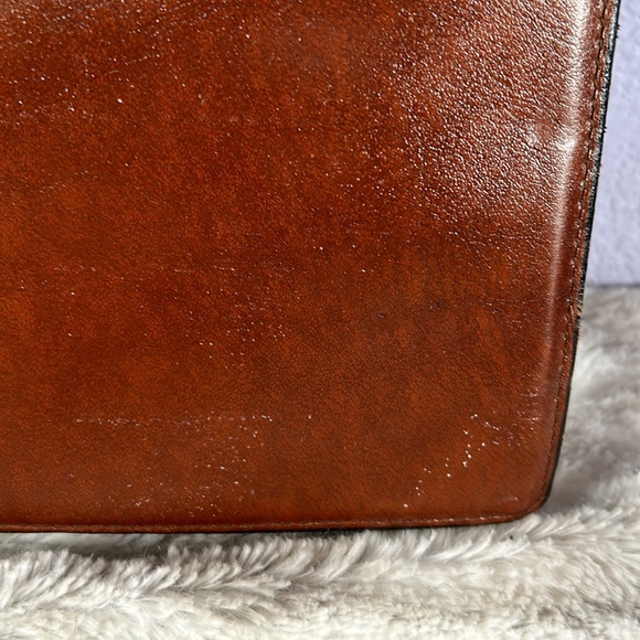 Vintage  Gold Pfeil sport  16” Brown Leather Briefcase Portfolio Document Bag - Picture 3 of 16